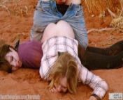 A rough ass fucking and kinky BDSM play session with 2 girls in the great outdoors from telugu rebel 2 film sexy videos