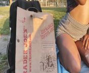 Risky public flashing - Picnic in the park with friends from panty flash teacher capitulo 1 sub esp