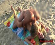 Perverted wank nerd fucks my cunt on the hotel beach from hotpk