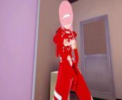 Zero Two in exoskeleton caresses her pussy, shakes and cums | womens locker room [3d hentai] from ranixx