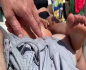 PUBLIC FOOT RUB ON A BOAT BEACHED ON SHORE from @@ekh