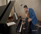 Petite blonde music student seduced by her piano teacher from 5sic