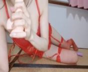A frustrated perverted married woman is masturbating with a dildo that her husband bought for the fi from 办个假的结婚证☀️办理网bzw987 com☀️