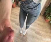 Fucked a friend&apos;s girlfriend after a walk. Cum in mouth. from hot girls in jeans at
