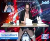 News Anchor Carmela Clutch Orgasms live on air from vizag aunty female news anchor
