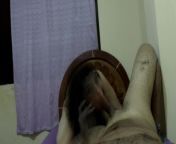 MY LITTLE LATIN BLONDE GIVES ME A JOB WITH HER FEET AND THEN A BLOWJOB PART 2 from teenpeen
