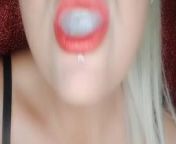 xNx - For My Mouth Spit Fetish Fans ( Big Red Lips 👄 ) from knda xnx vidros