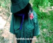 Thai Karen girl: สาวกะเหรี่ยง เนตรนารีหลงป่า อาสาพากลับบ้านได้เย็ดทีนึงด้วย from scout r