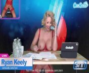 Camsoda - Hot Sexy Big Boobs Milf Ryan Keely Gives It To Hot Sex Machine Live On Air from kunyaza sexews anchor sexy