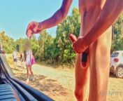 BEACH ADVENTURE: cock exposed to people and a nasty woman makes me cum from naked woman before and after weight loss