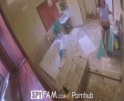SPYFAM Step Bro Hoses Down Big Tit Step Sister from fyam
