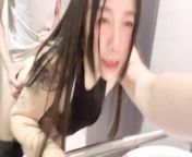 台灣外流火車上的廁所野戰！swag daisybaby Taiwan real chat up sex in train public toilet from 外流