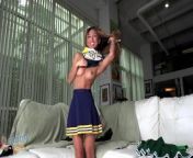 Cheerleader Clara Trinity jerks off Mr. POV in the point-of-view hand job video Coach! It Doesn&apos;t Fit!! from mr vine forum young