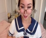 Did I pass my exam? - Asian Egirl student in cosplay Intimate JOI solo masturbation Chinese Yiming from qaihq