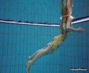 Russian girl Milana found her natural talent in the pool from golemata voda