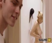 SHAME4K. Man finds MILF's nude pics and she takes care of his cock from ellyse perry nude pic
