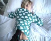step mom and step son share a bed in a hotel room - short version from mommy setups son