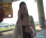 Public Agent - Young Ukrainian girl waiting to meet friends agrees to have sex outside on camera with big dick stranger from mallu call girl outdoor sex xxx vedio