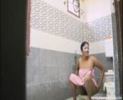 Indian Bhabhi Amrita Taking Shower from bhabhi toilet hidden ca